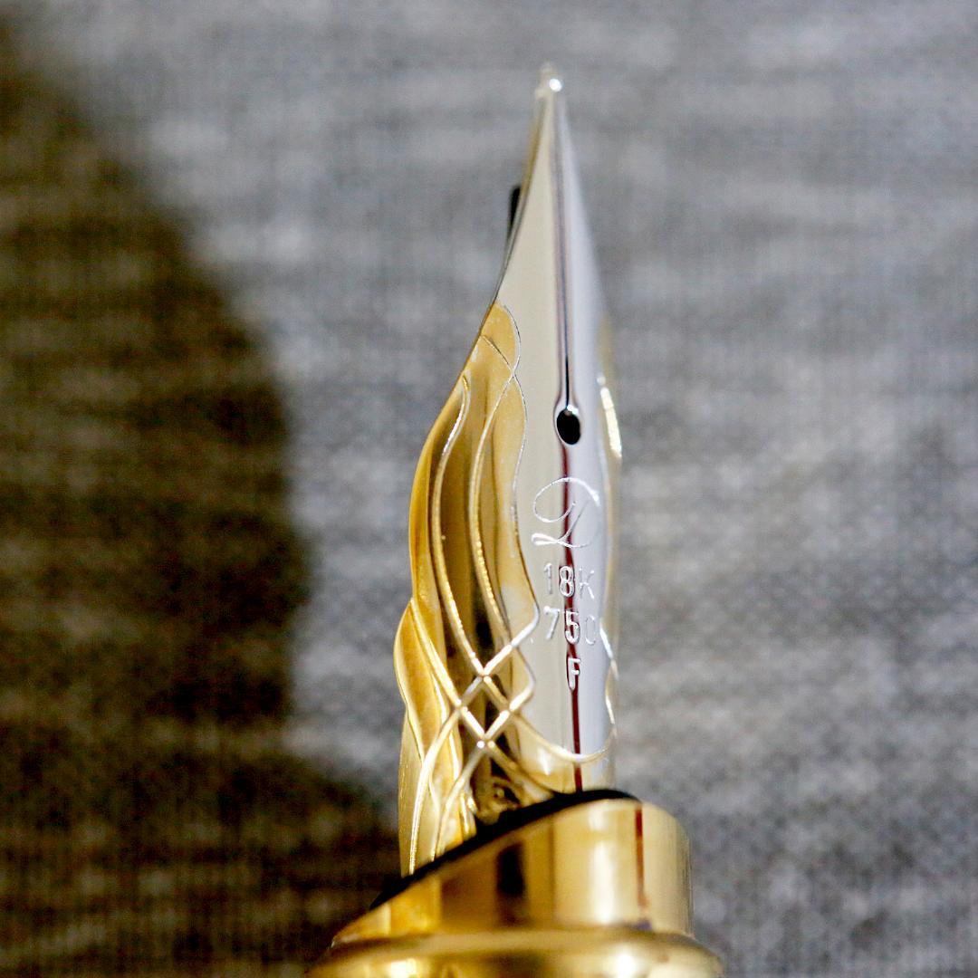 【美品 送料込み】デュポン 万年筆 オランピオ ゴールド