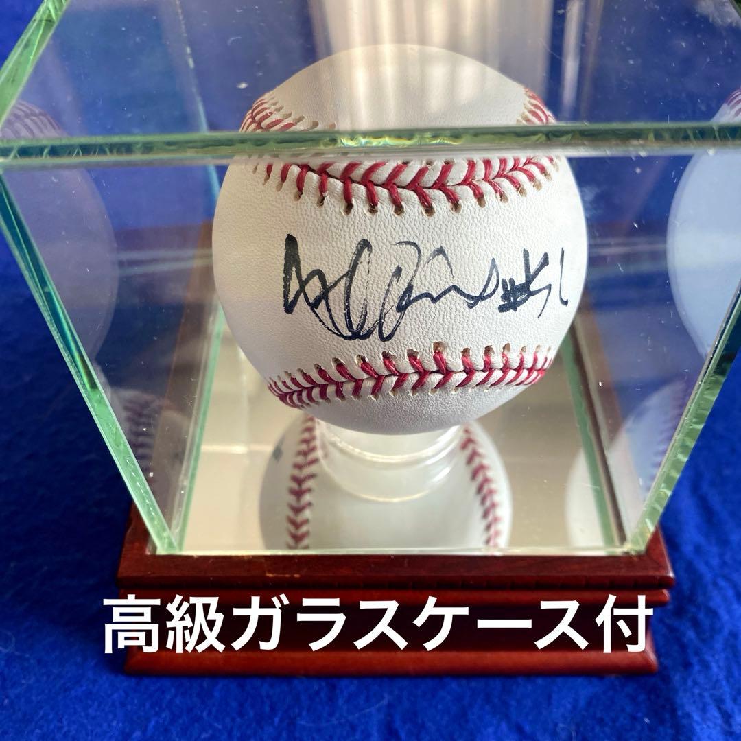 〈人気商品〉イチロー 選手　直筆サイン　MLB公式球　ガラスケース付