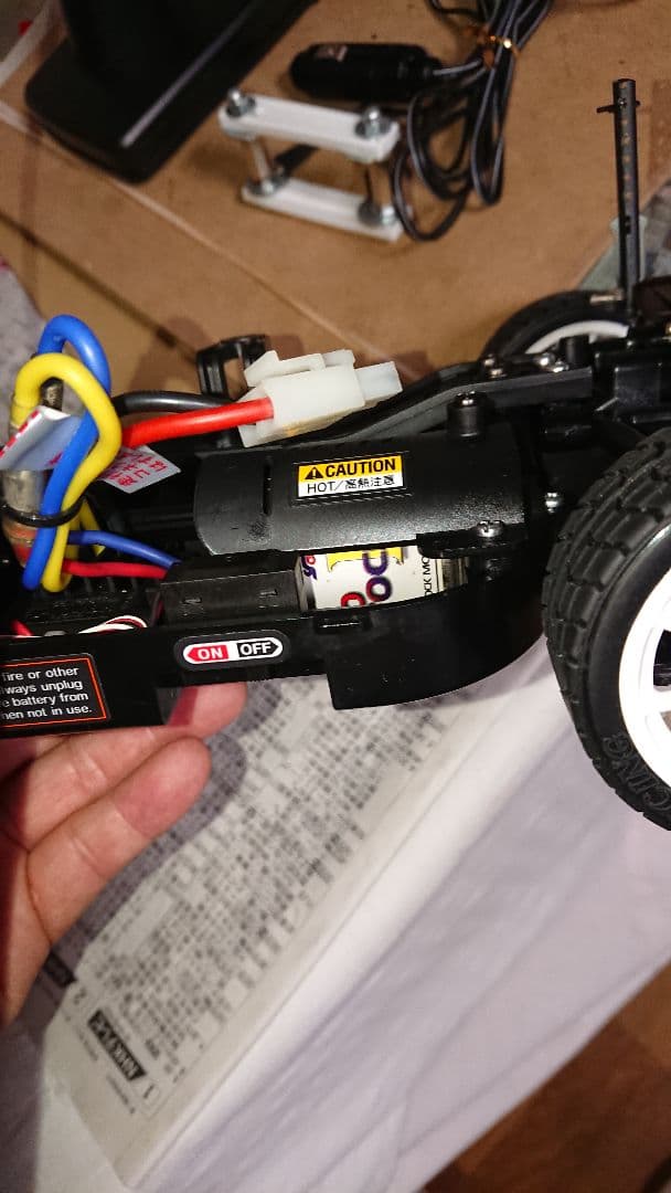 タミヤTT-01未走行セットTRF仕様汎用ボディ附属