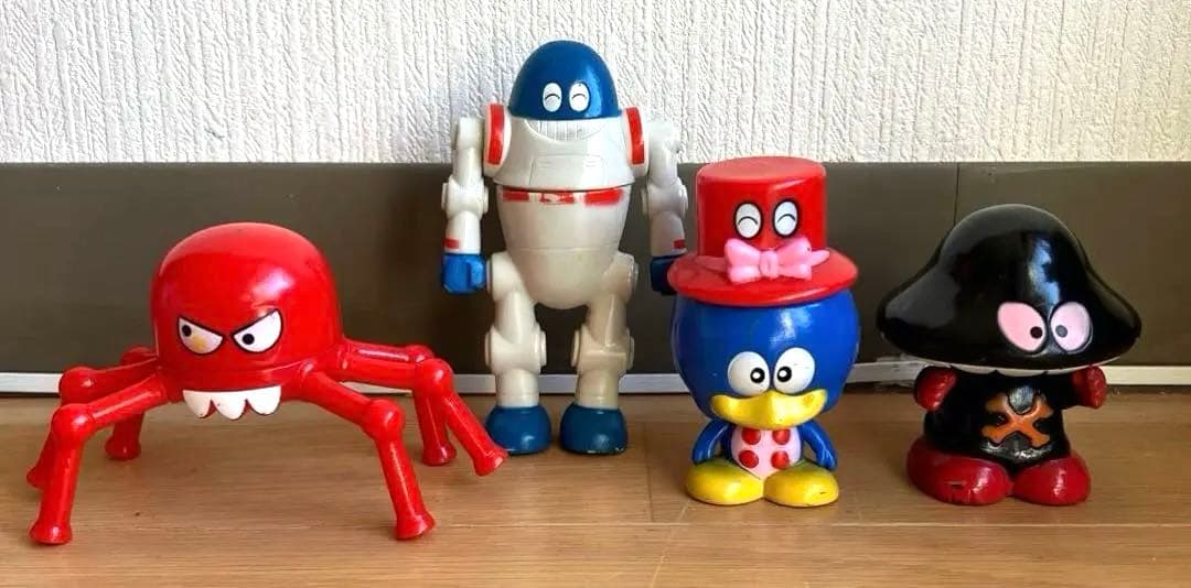 チックンタックン　ソフビセット　4体　公開当時品