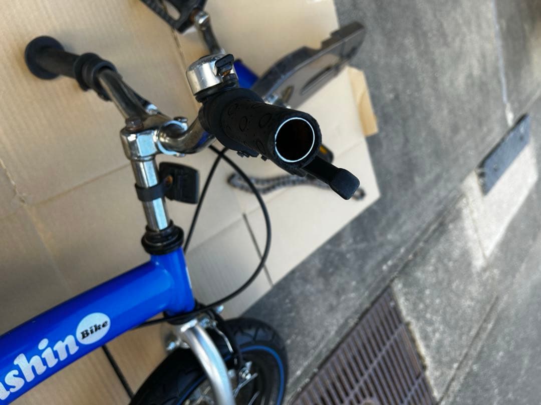 へんしんバイク 幼児用自転車 12インチ 青　補助輪付き