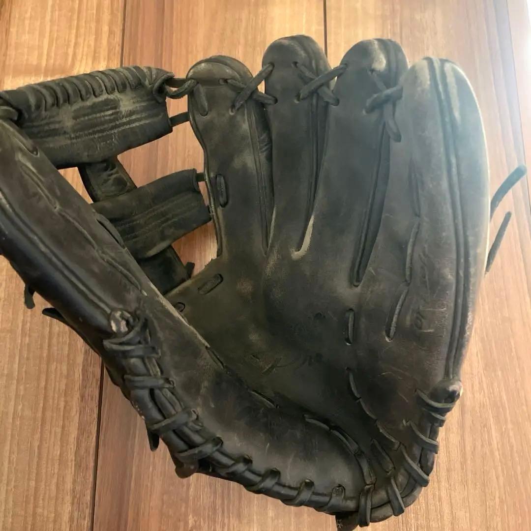 年末セール！ミズノ⭐︎硬式野球グローブ 黒 使用感あり
