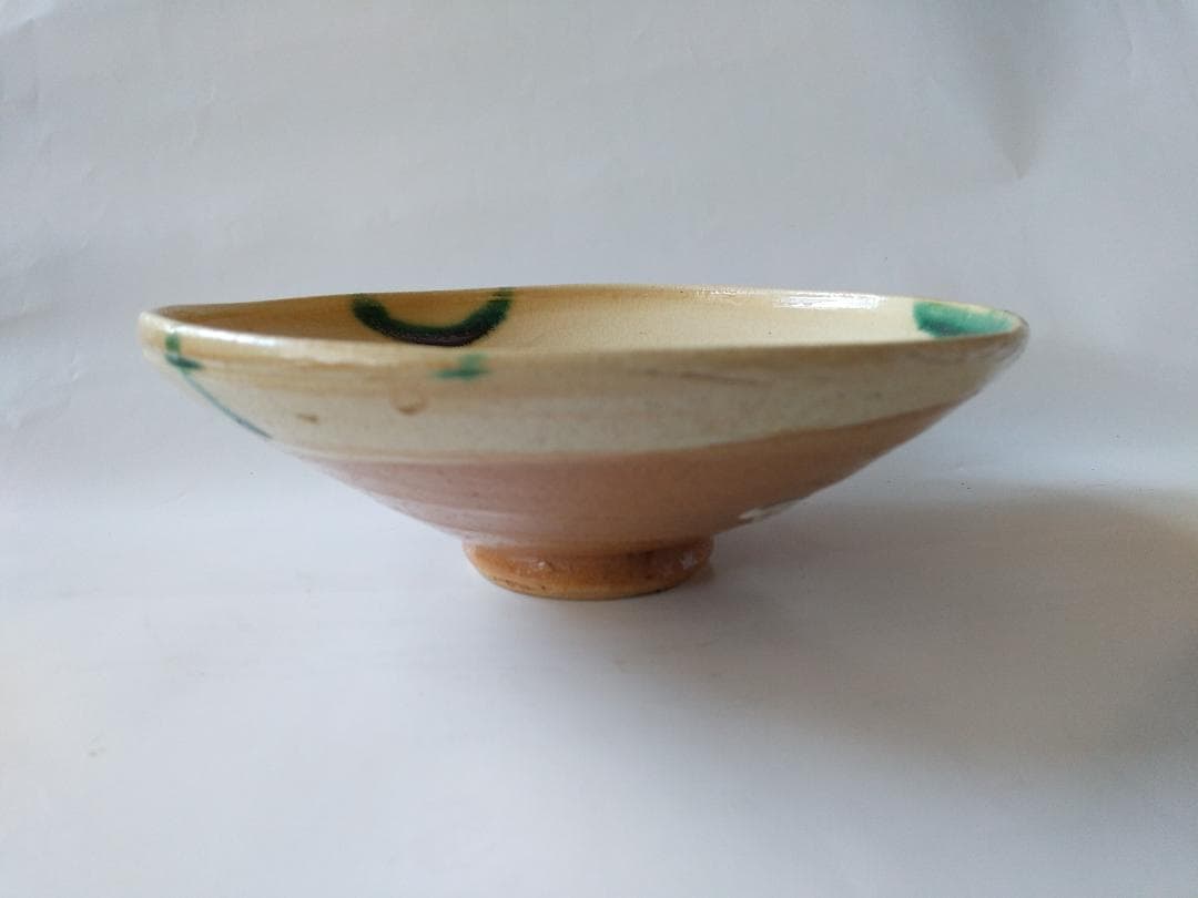 弥七田織部 茶碗 桃山窯 林英仁 作 共箱 栞 茶道具 抹茶碗  新品 未使用