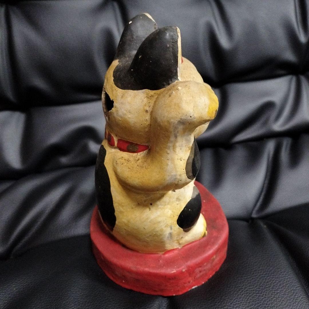 アンティーク 招き猫 陶器 レトロ 縁起物 まねき猫 骨董