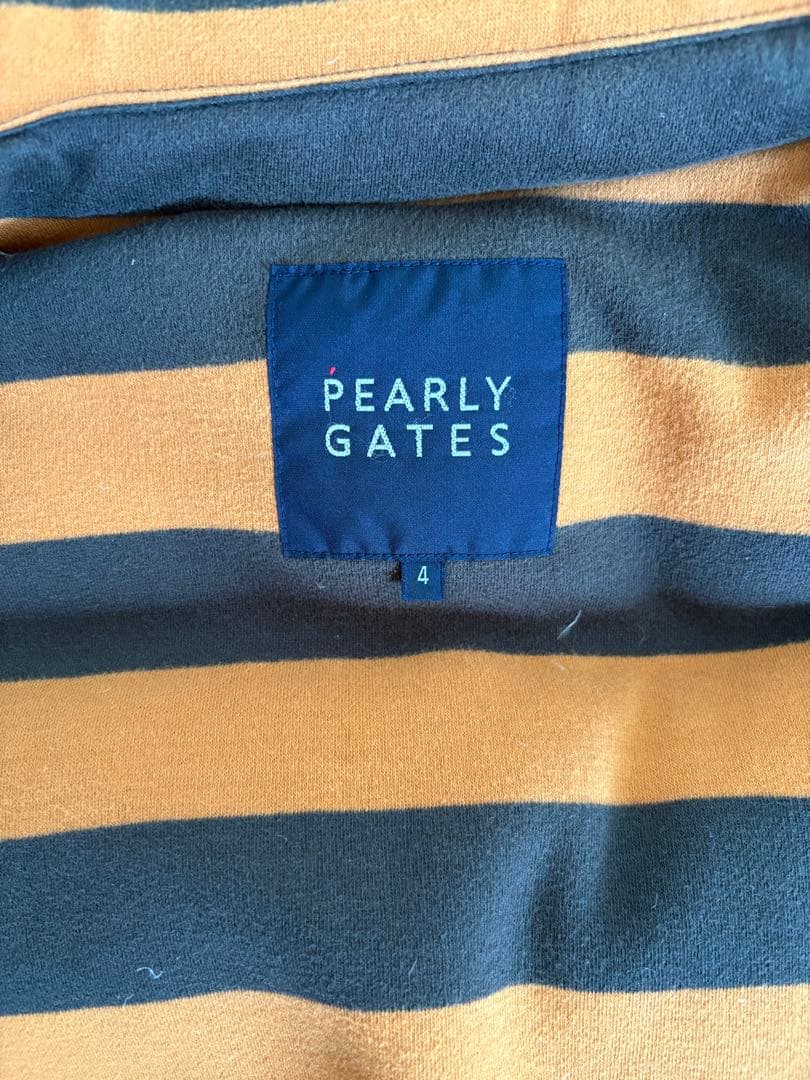 PEARLY GATES ストライプ ダウンベスト　パーリーゲイツ