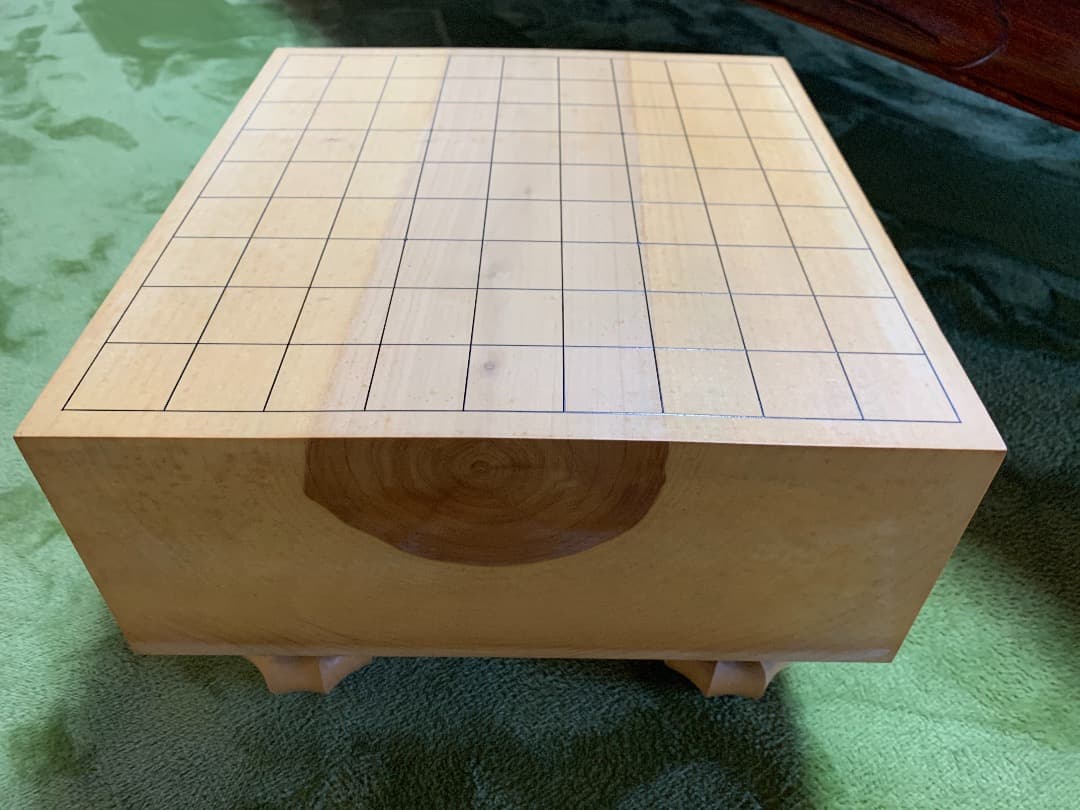 ⭐︎ 特価　【国産】イチョウ　５寸将棋盤　脚付