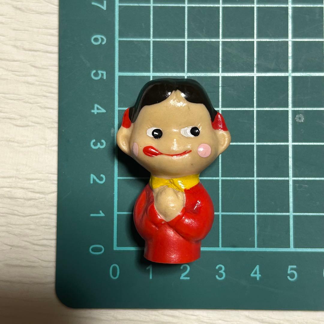 不二家 ペコちゃん ポコちゃん 昭和レトロ ソフビ 人形 指人形