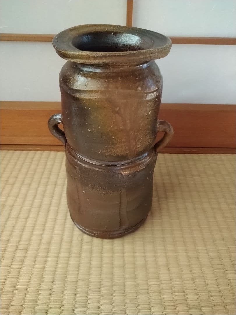 備前焼　花瓶　乗松俊行
