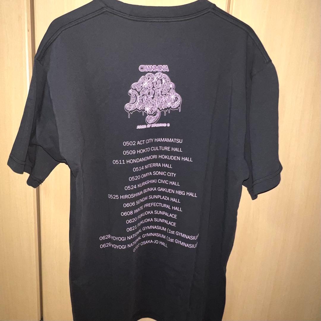 ちゃんみな AOD3 BLACK T-SHIRT Tシャツ　Lサイズ