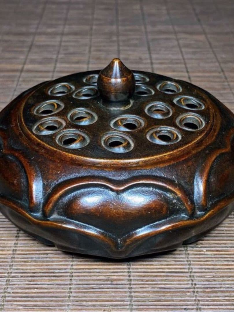 蓮華香炉 銅香炉 茶道具 香道具 仏具 工芸品 置物