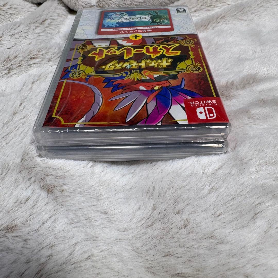 新品未開封　ポケモン スカーレット　バイオレット　ゼロの秘宝 スイッチソフト