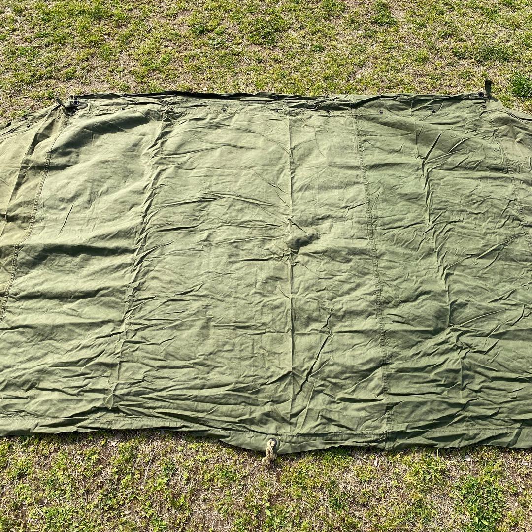 T*Ｏ様 USパップテント③　アメリカ軍　軍幕　 ハーフシェルター２枚　ポール・