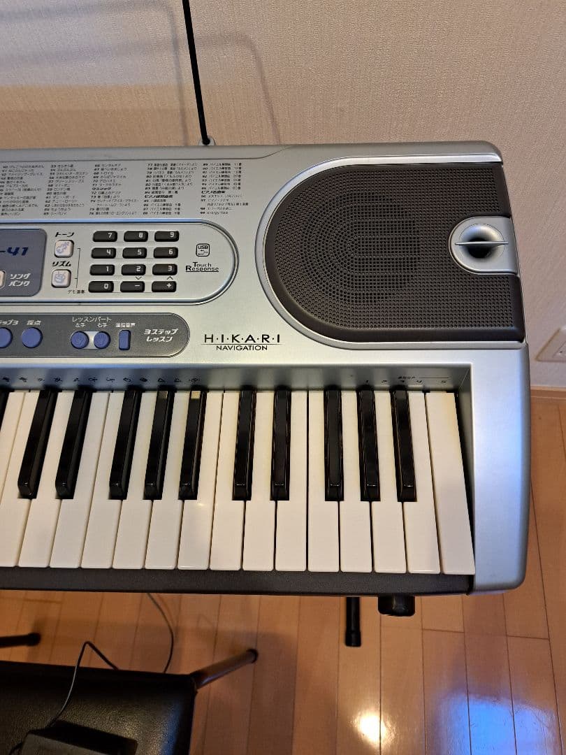 CASIO 61鍵盤 電子オルガン スタンド　譜面タテ　ACアダプタ　椅子付き