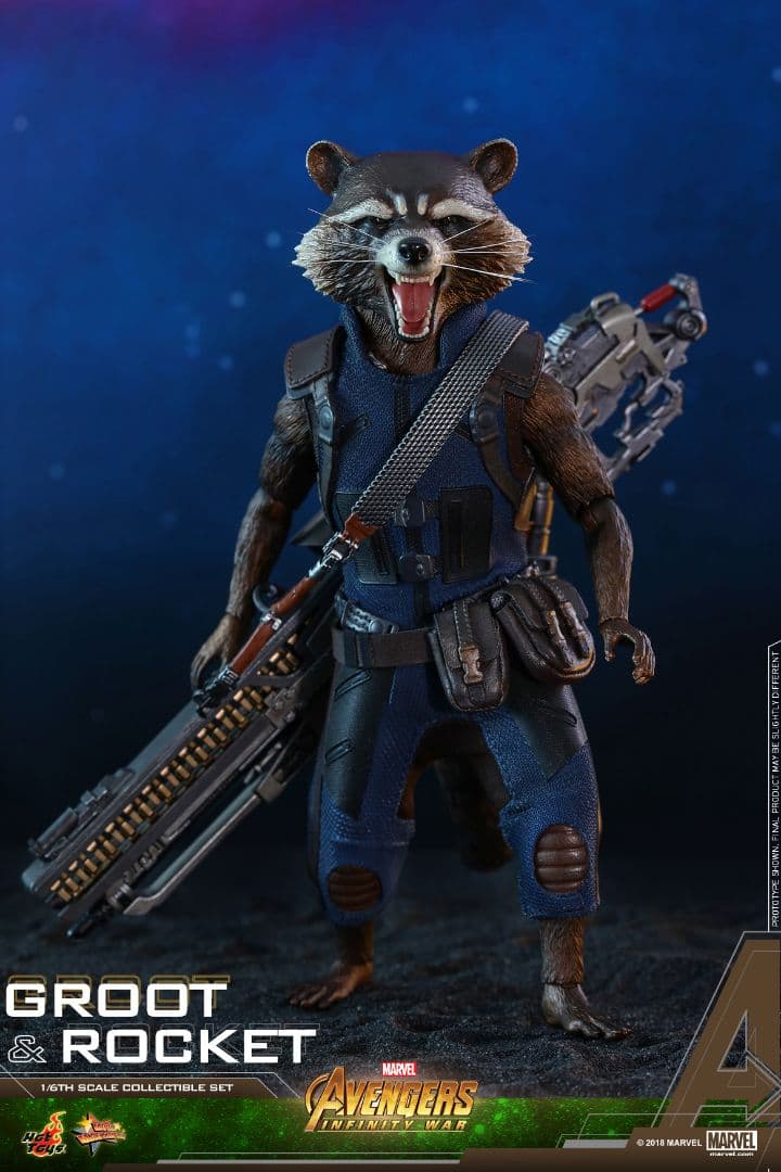 新品 ホットトイズ ロケット ＆ グルート アベンジャーズ インフィニティウォー