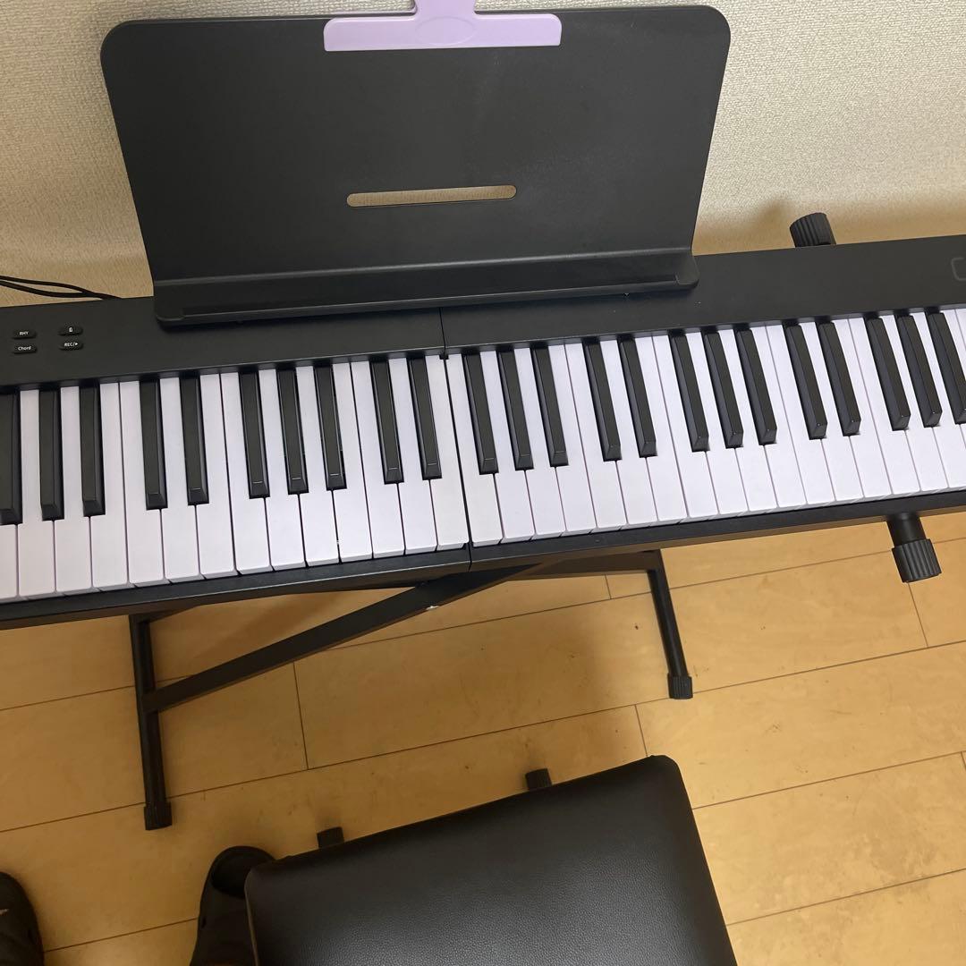 未使用 電子キーボード スタンド 椅子セット CARINA PIANO