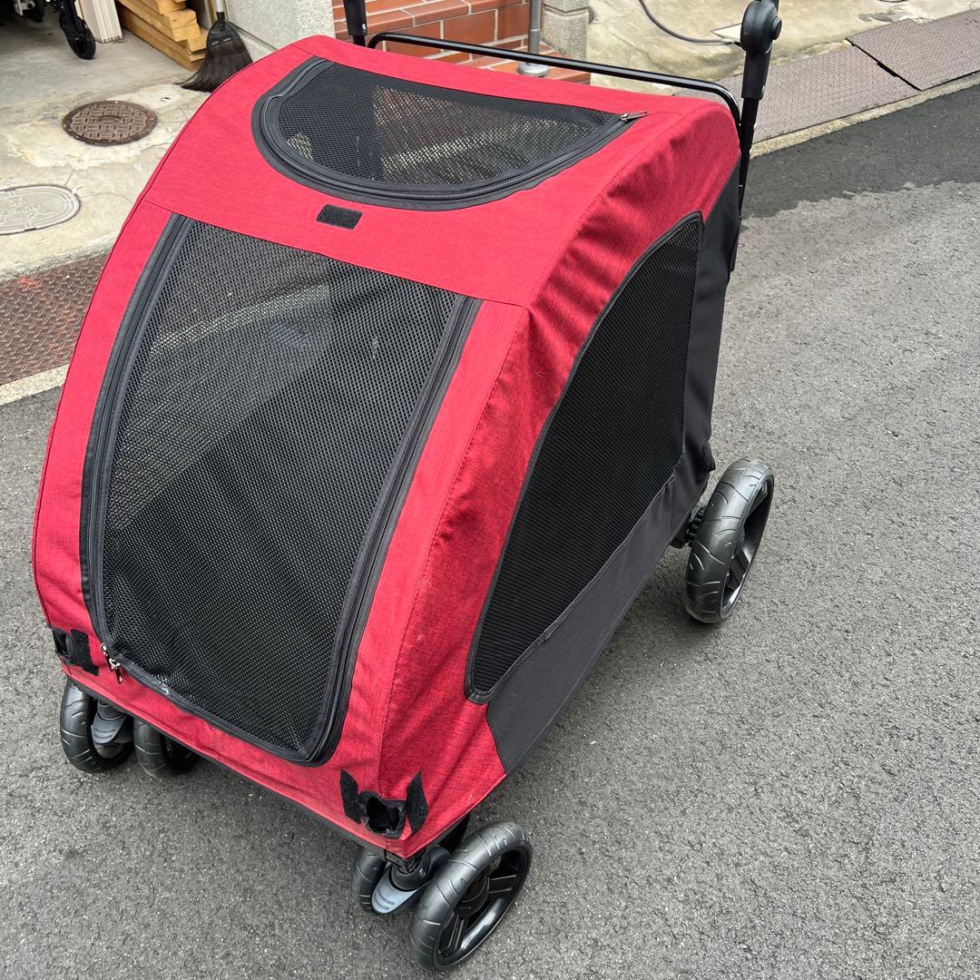 送料込み　大型犬　多頭　お散歩用　ペットカート　バギー　GPR-370