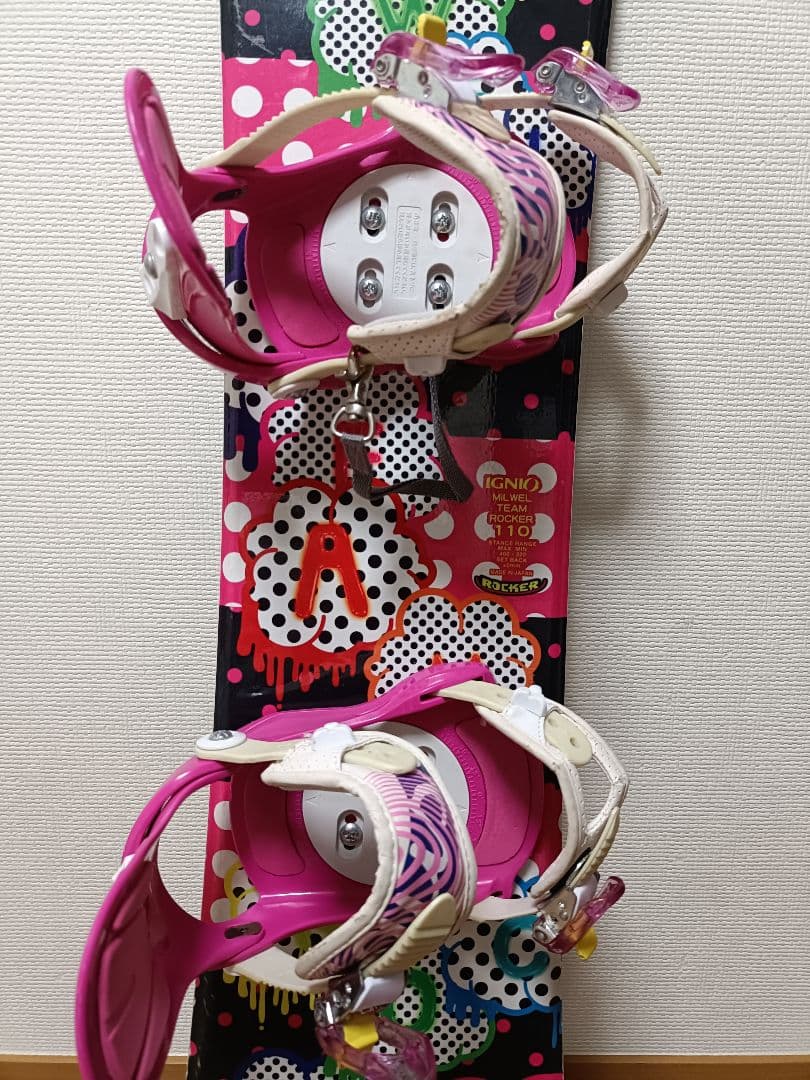 キッズスノーボード IGNIO 110cm ＆Kissmark ビンディング付