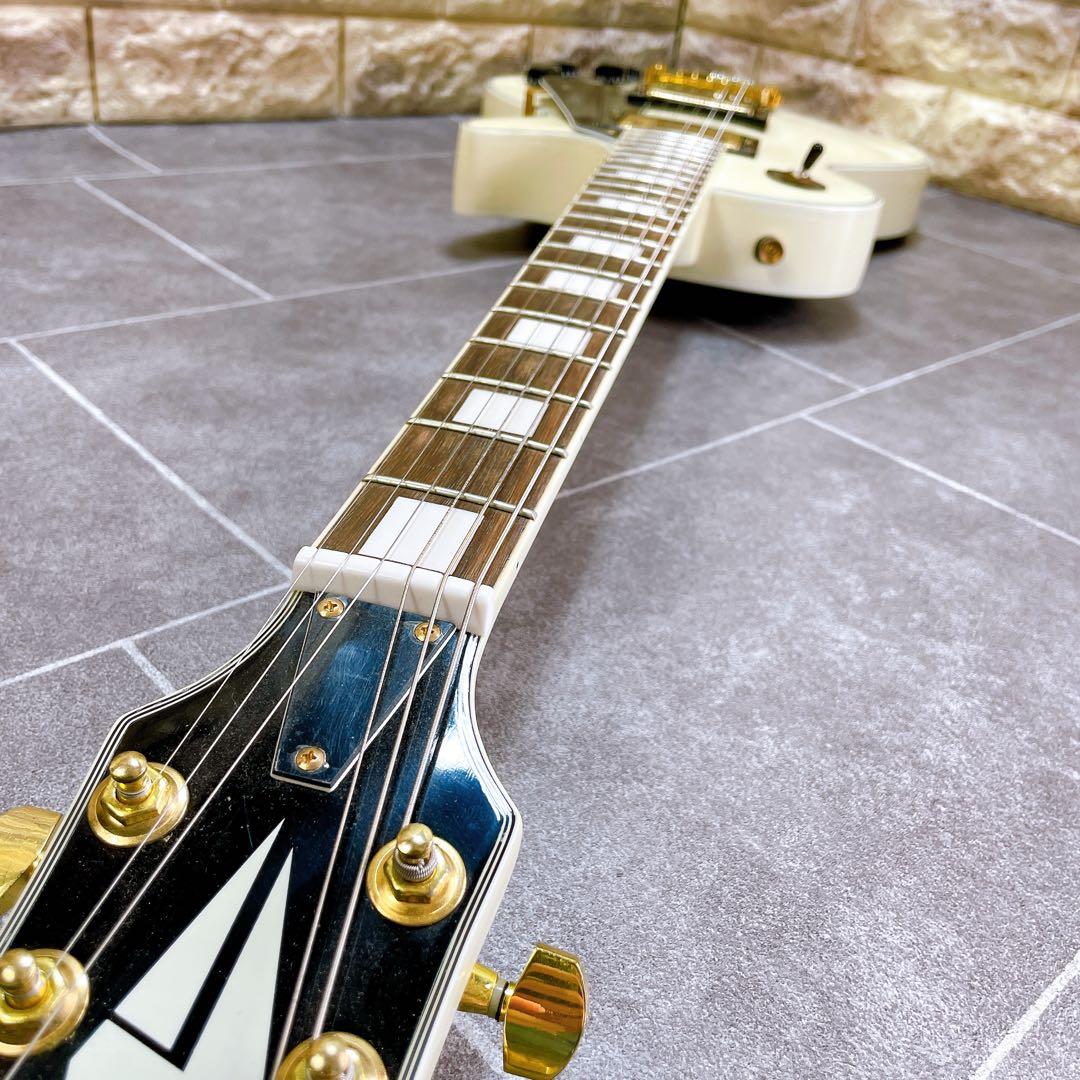 【音出し確認済み】メイソン　エレキギター　レスポール　ホワイト