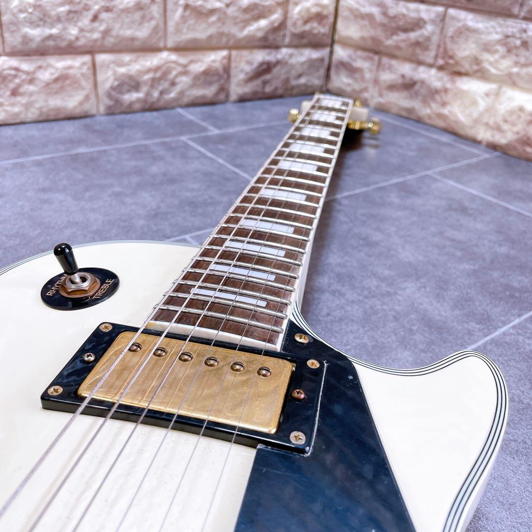 【音出し確認済み】メイソン　エレキギター　レスポール　ホワイト