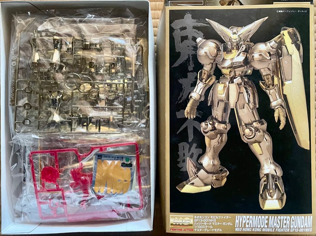 未組立　mg ゴッドガンダム　マスターガンダム　　ハイパーモードセット　ガンプラ