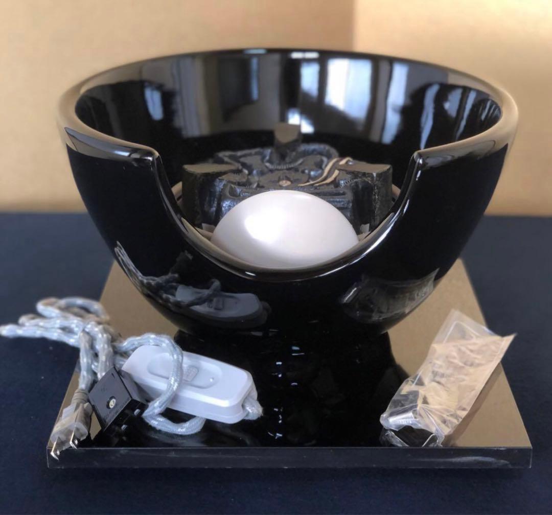 《R》茶道具 野々田式 風炉型電熱器 黒真塗B 元箱　260126く1