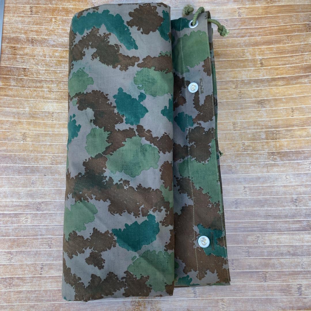 デッドストック 旧東ドイツ 人民軍 タープ ブルメンターン フローラルカモ