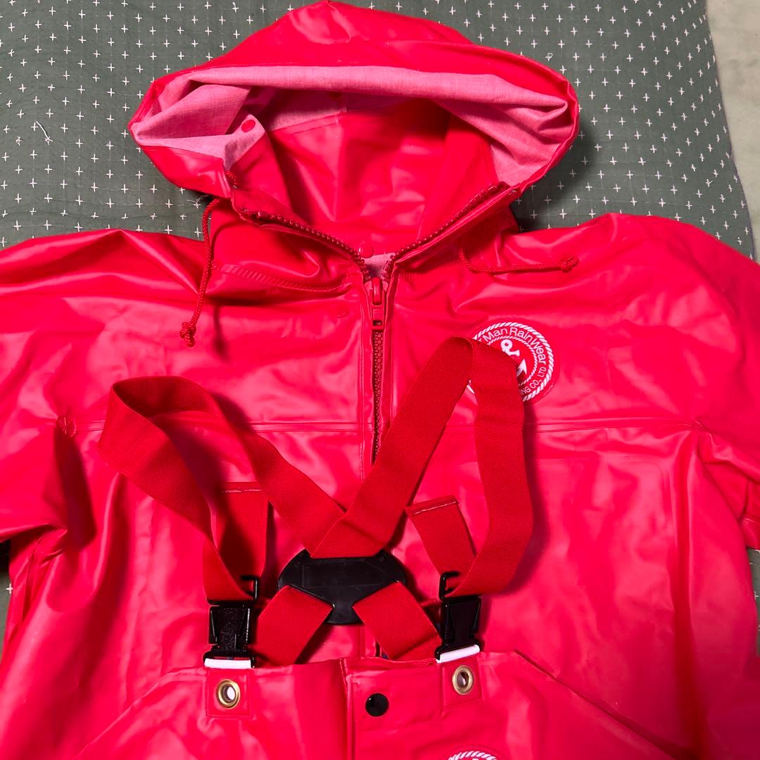 FisherMan RainWear 赤 レインウェア