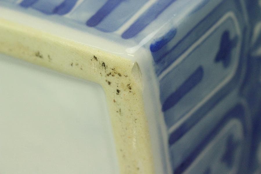 中国美術 窓絵 古い花瓶(ZE512)