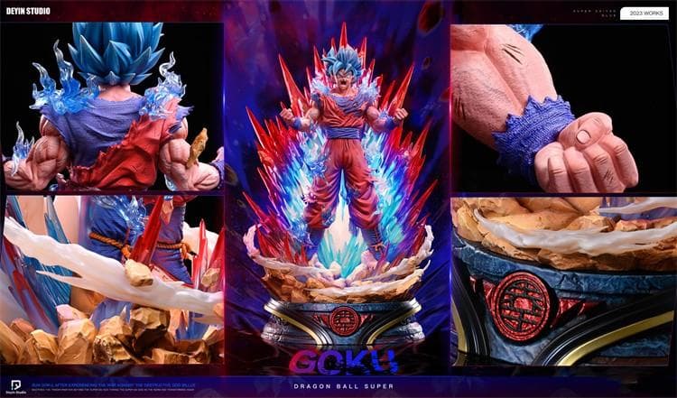 新品未開封『ドラコンボール』超サイヤ人ゴッドSS界王拳ガレージキット スタチュー