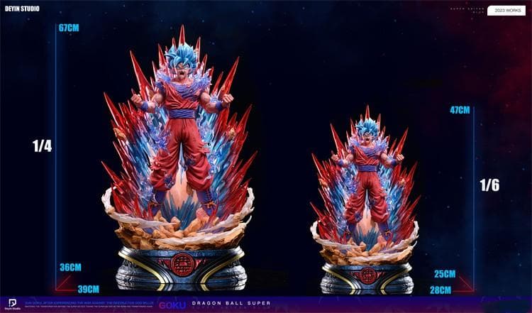 新品未開封『ドラコンボール』超サイヤ人ゴッドSS界王拳ガレージキット スタチュー
