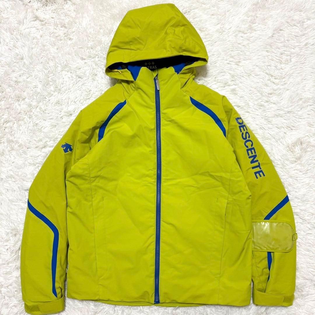 ✨極美品✨デサント スキーウェア セットアップ 上下M メンズ 蛍光イエロー