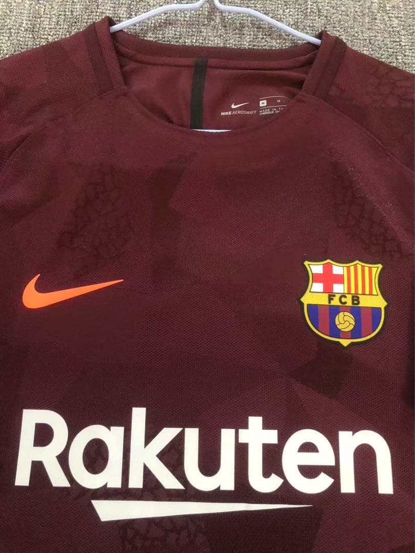 【選手支給品】17/18 UCLバルセロナ2nd Awayパウリーニョ選手#15