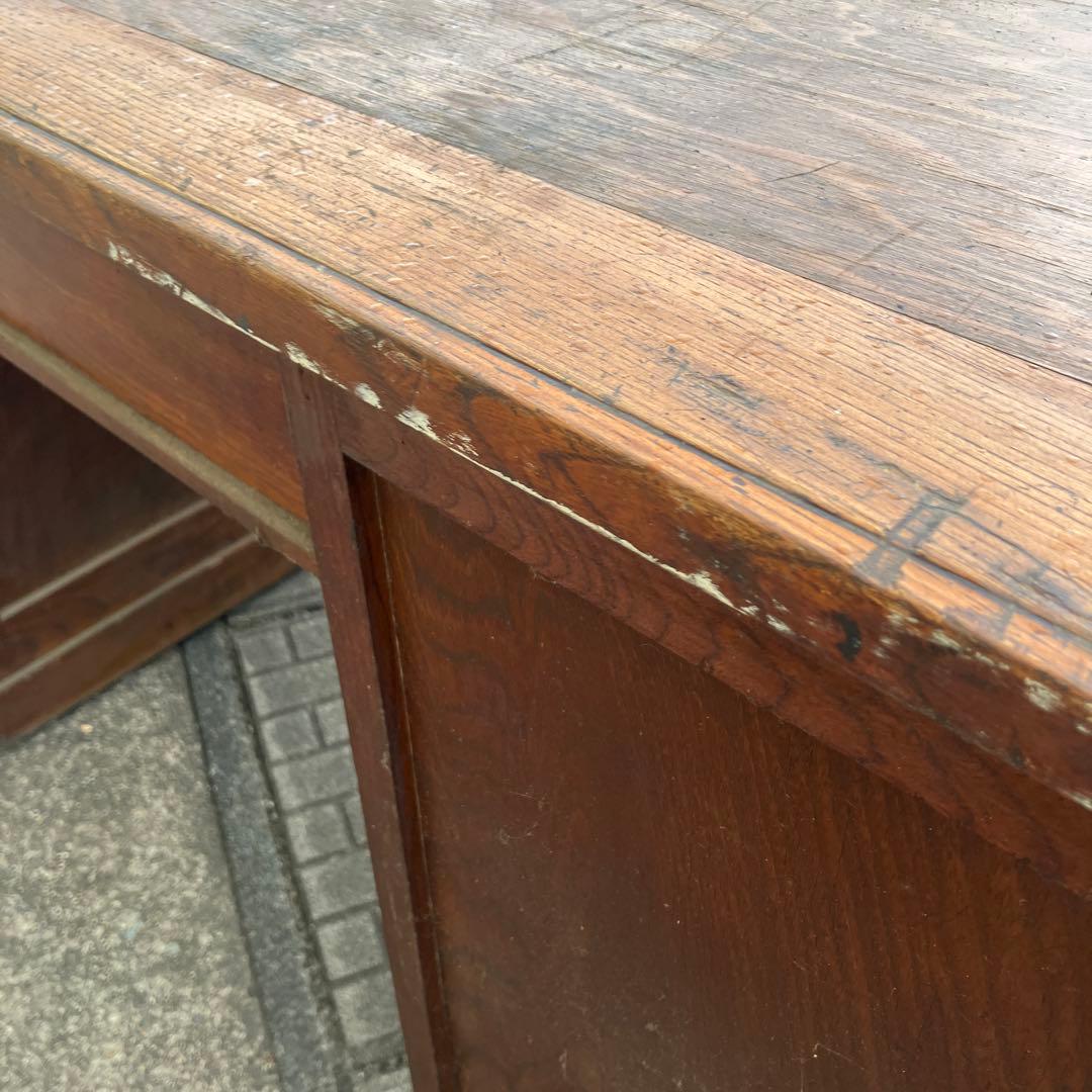 アンティークデスク　レトロ　机　店舗什器　ディスプレイ　レア