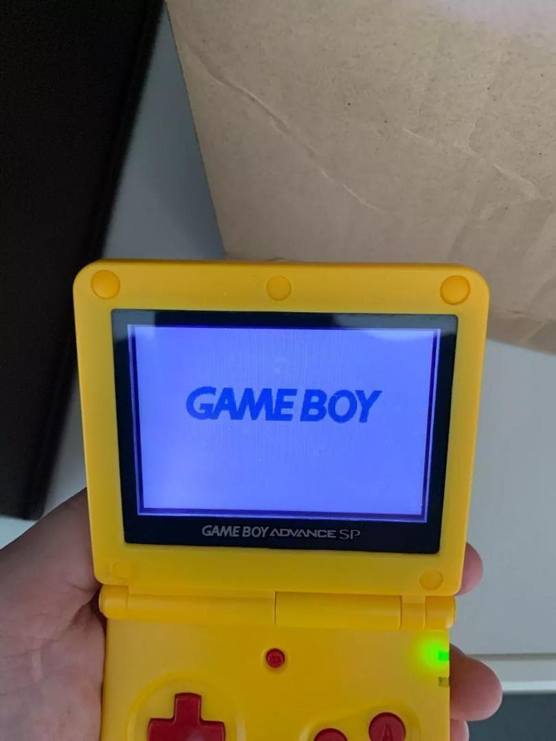 美品 シェル交換品 ゲームボーイアドバンスsp ピカチュウエディション