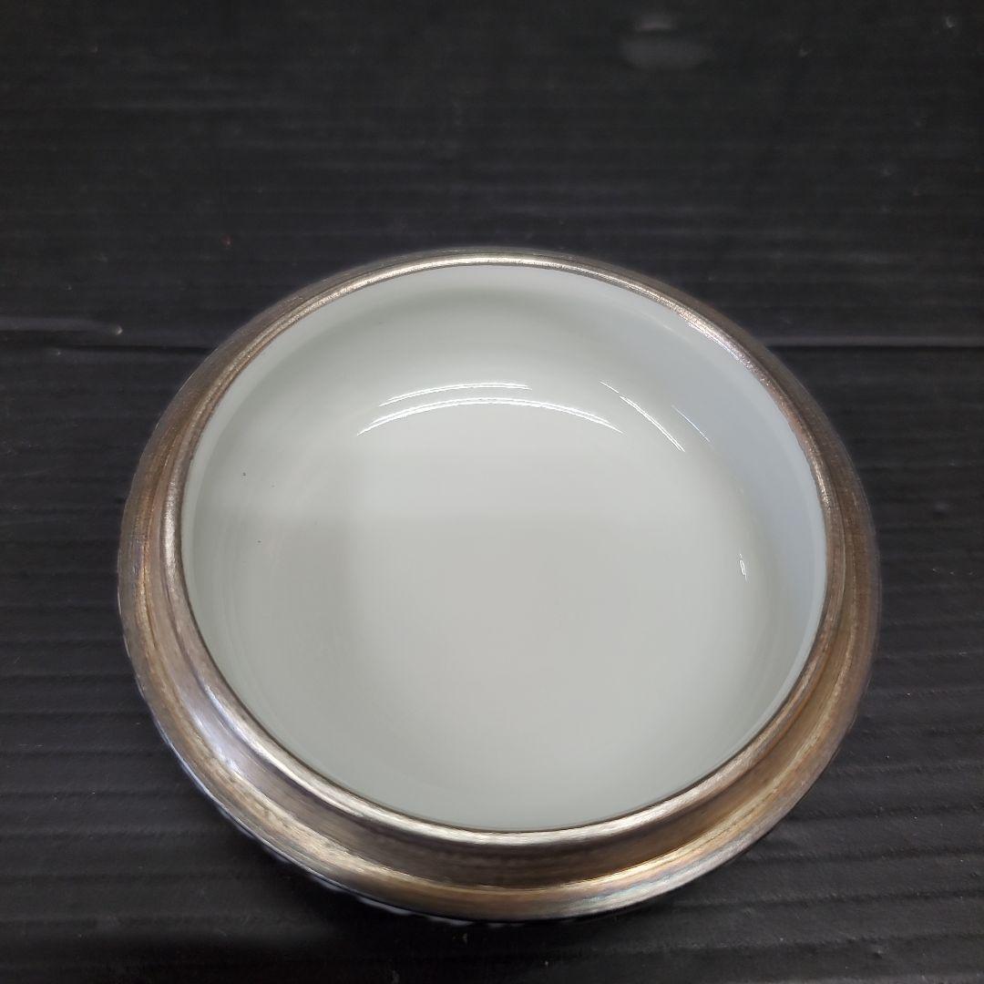 香合 色絵太鼓 叶 松谷 茶道具 共箱 栞