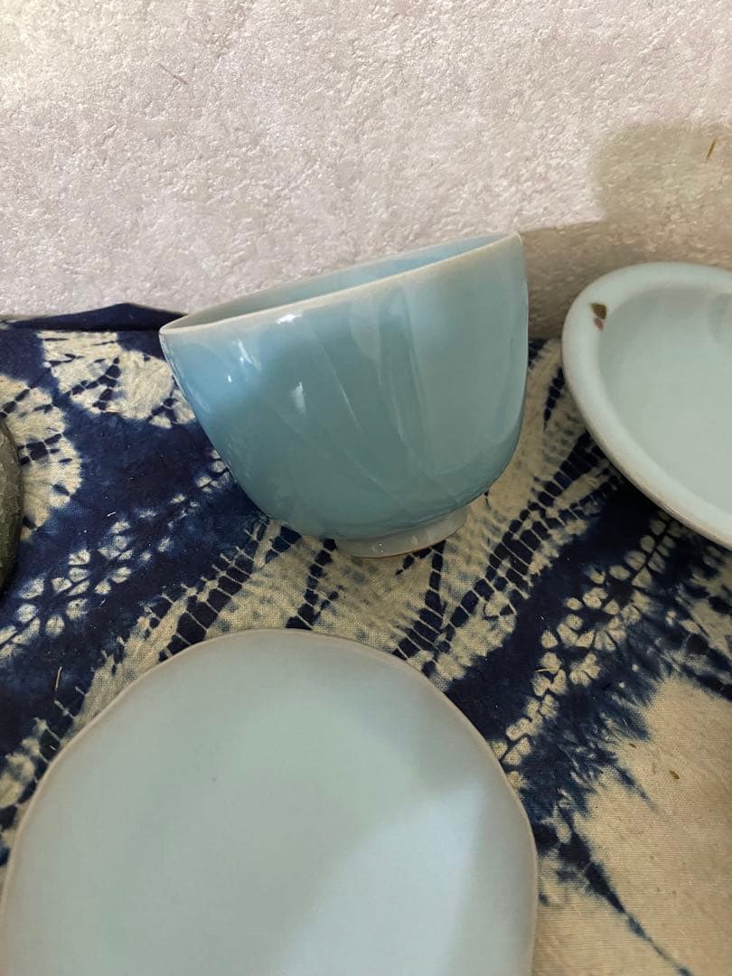 鈴木三成　青磁　小皿　箸置