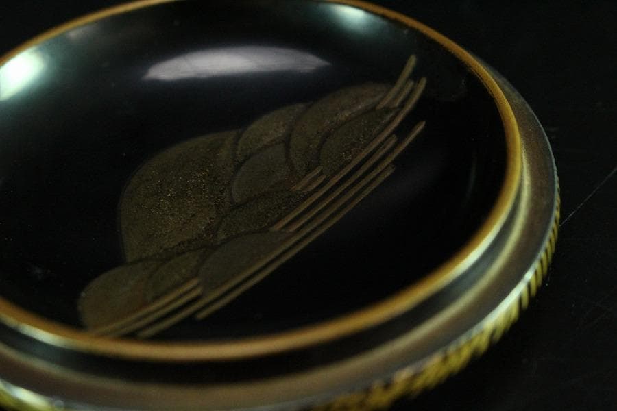 茶道具 長野横笛 月秋草蒔絵 武蔵野 茶器 共箱(K-YC367)