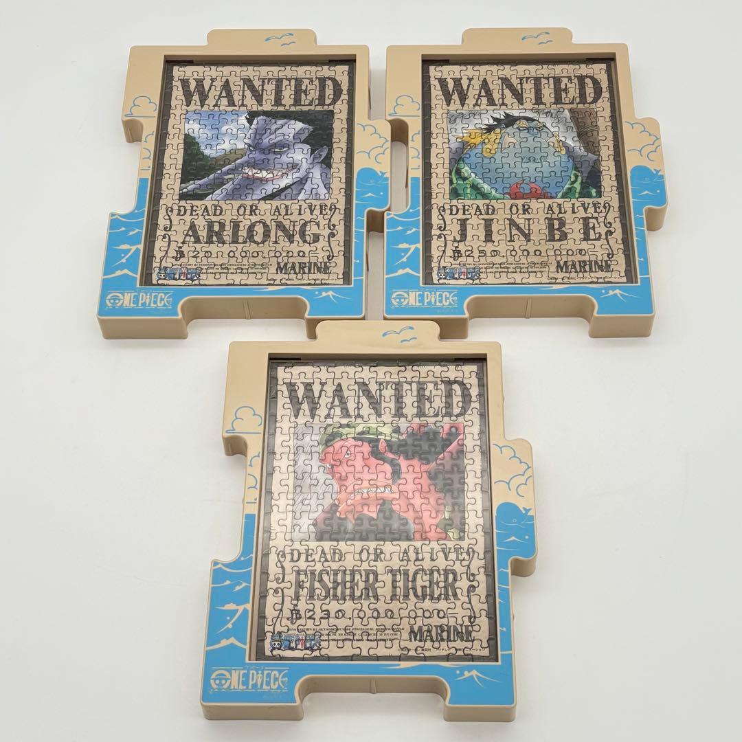 ①ONE PIECE ワンピース 手配書ミニパズル150ピース 完成品18個