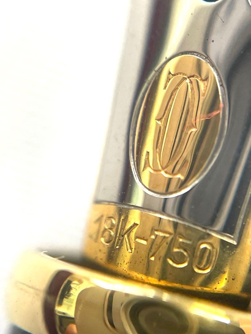 超美品　カルティエ 万年筆 ブラック ペン先 18K Au750
