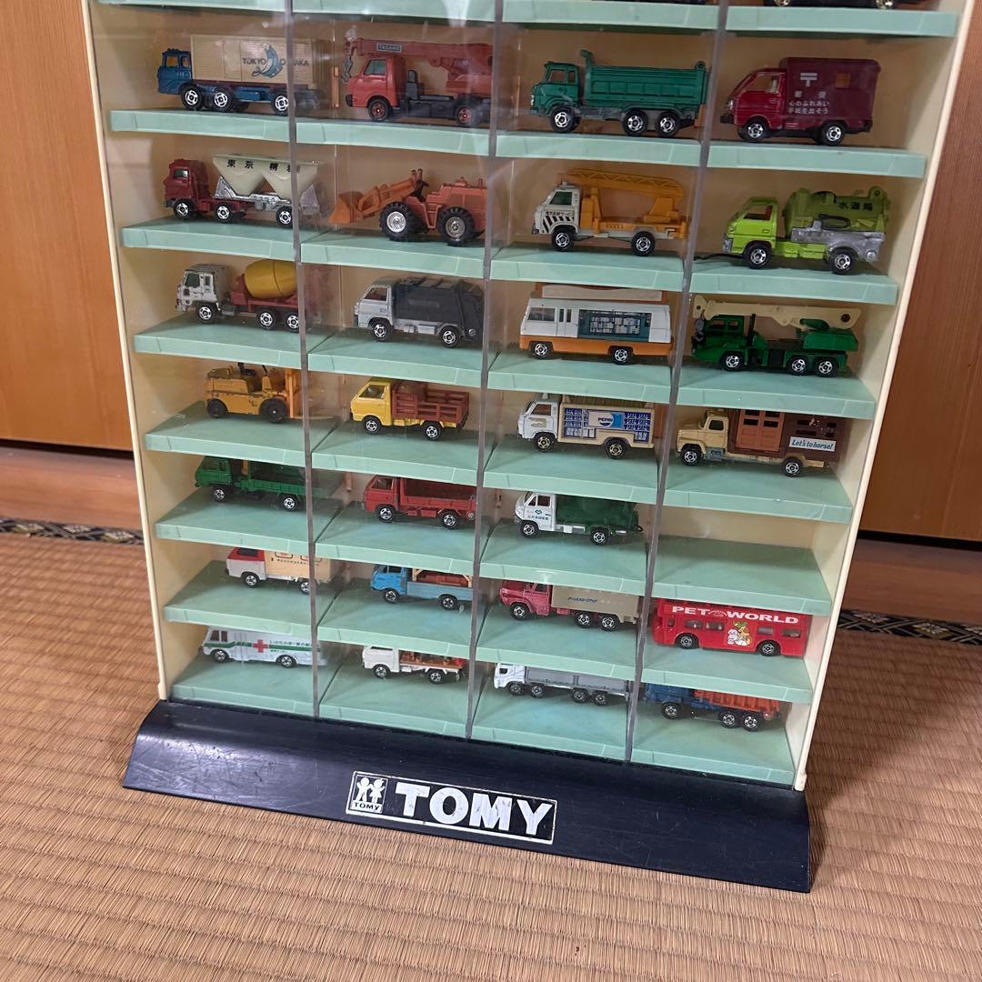 TOMICA店頭用ディスプレイショーケース+ミニカー42台セット コレクション