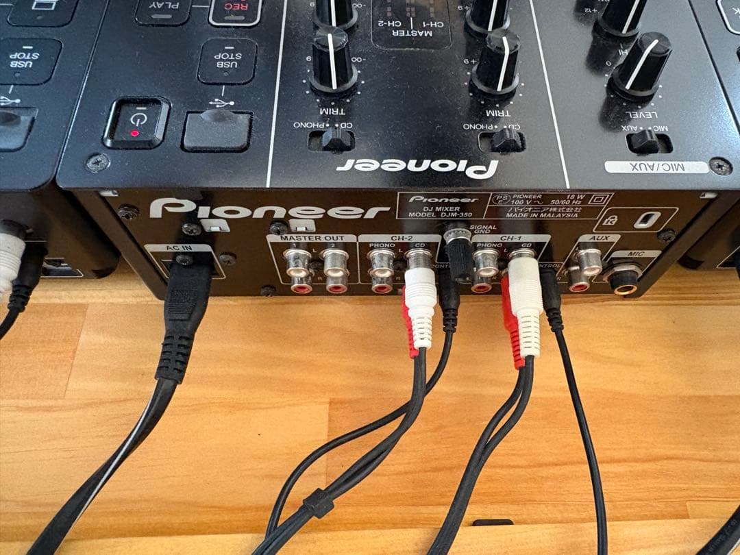 Pioneer CDJ-350 2台 とJDM-350 1台のセット