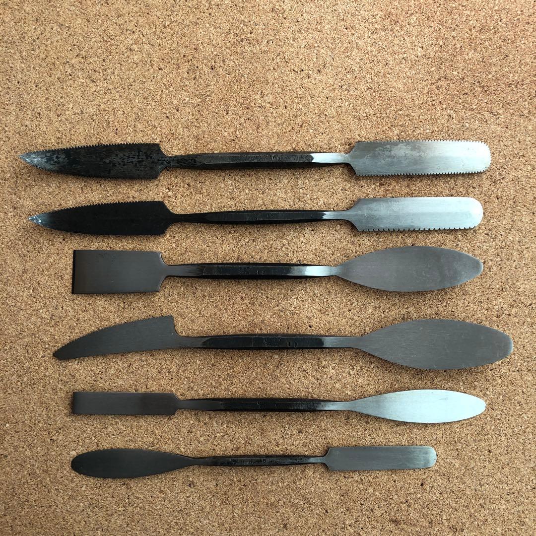 ホルベイン彫塑用鉄ヘラ 6本セット
