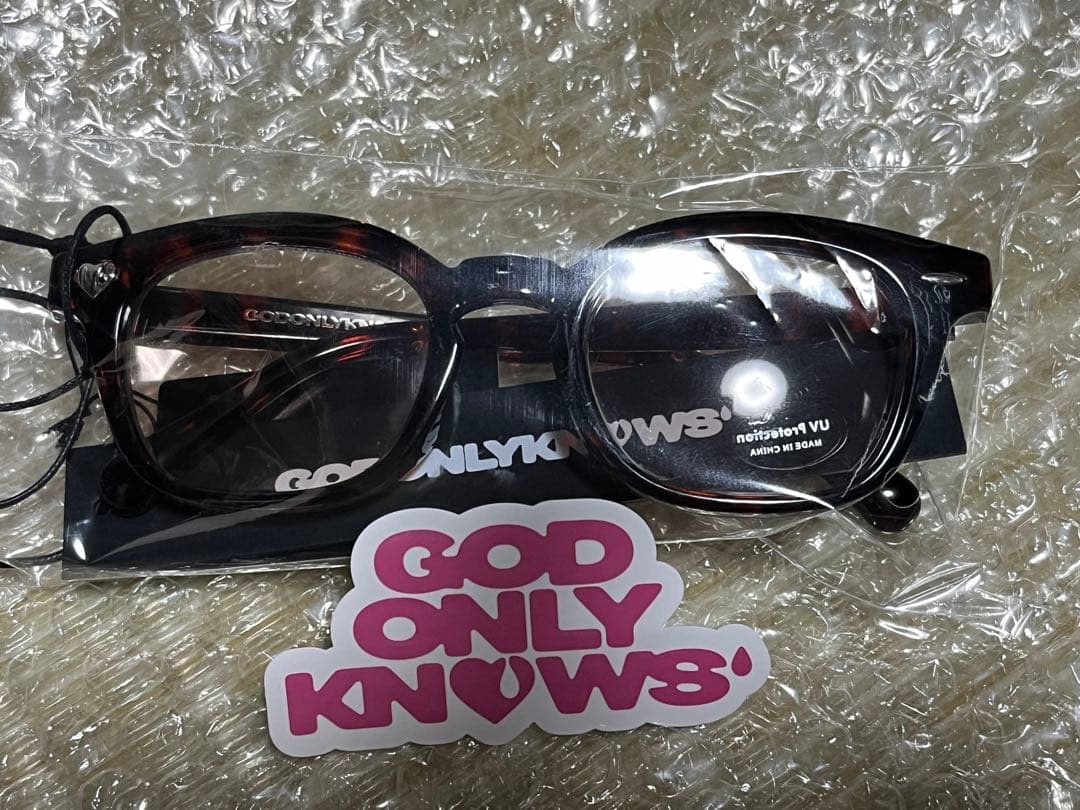 GOD ONLY KNOWS ハートロゴサングラス　ブラウン