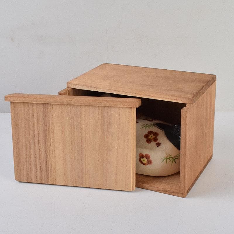 京焼　伊東陶山作　犬張子　お伽犬　置物　縁起物　共布共箱　C　8781