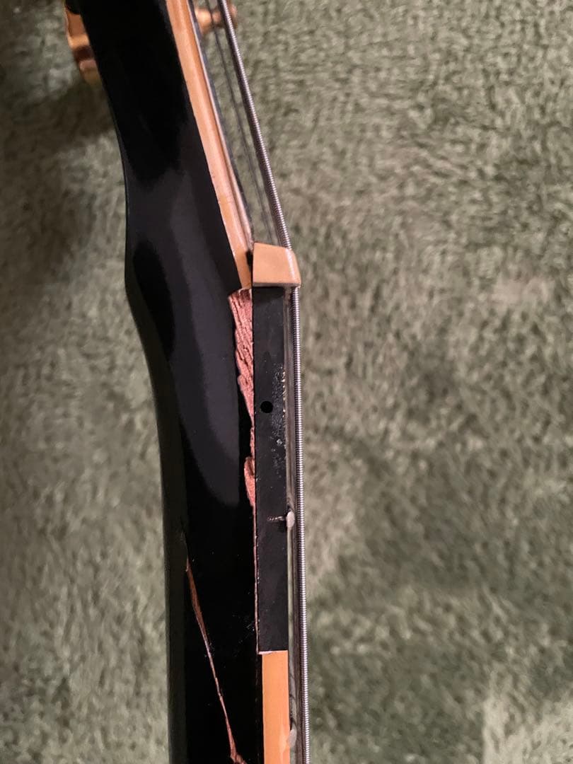 ジャンクGreco レスポールカスタムエレキギター ブラック