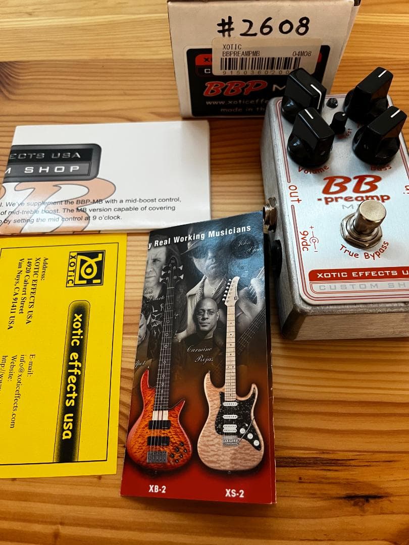 【販売終了】XOTIC  BB Preamp MB　カスタムショップ