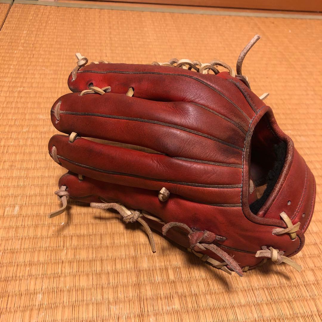 ダ*ン様 ゼット　硬式グローブ　ネオステイタス外野手用 紐交換み