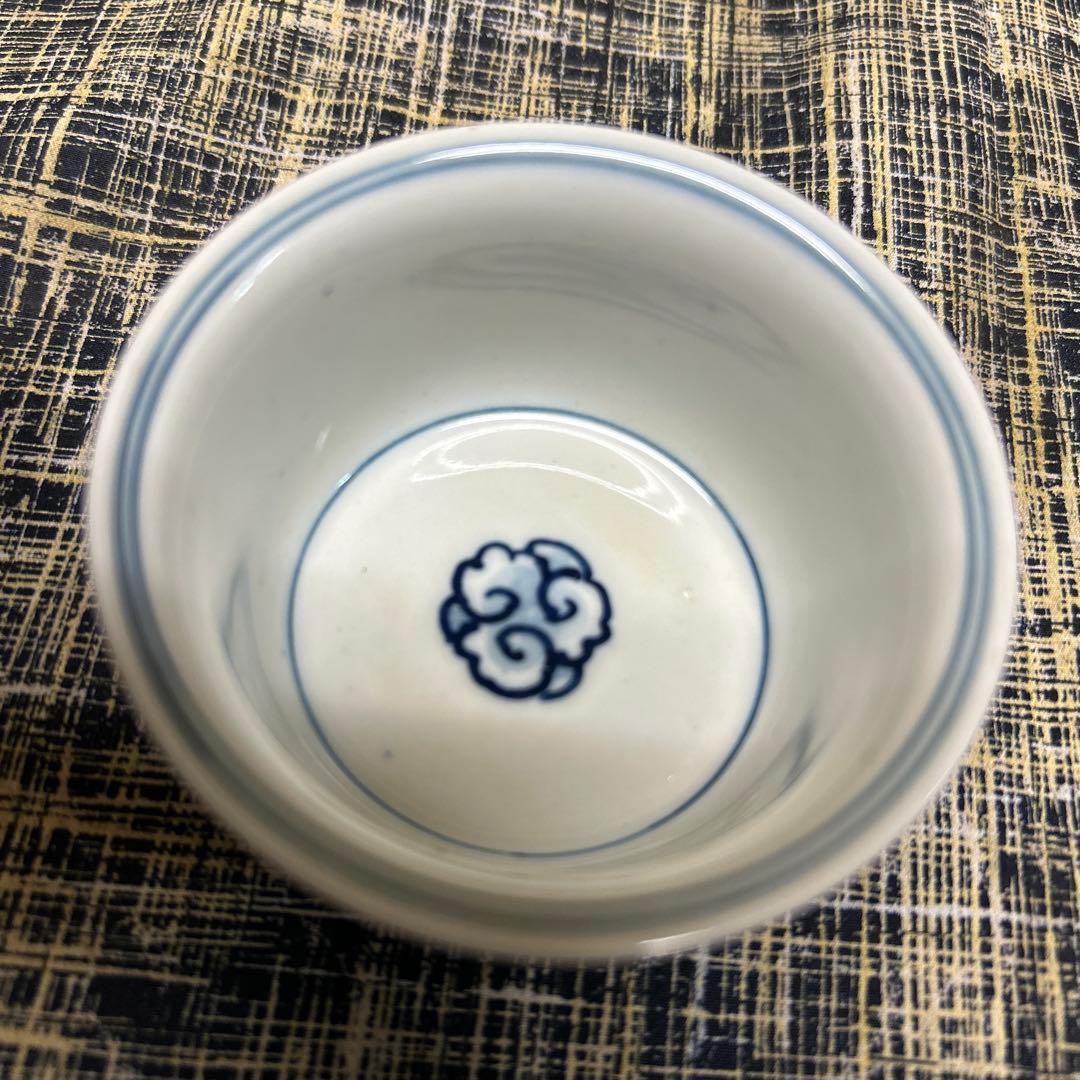 青華茗盗　秋嶺　朝霧　染付