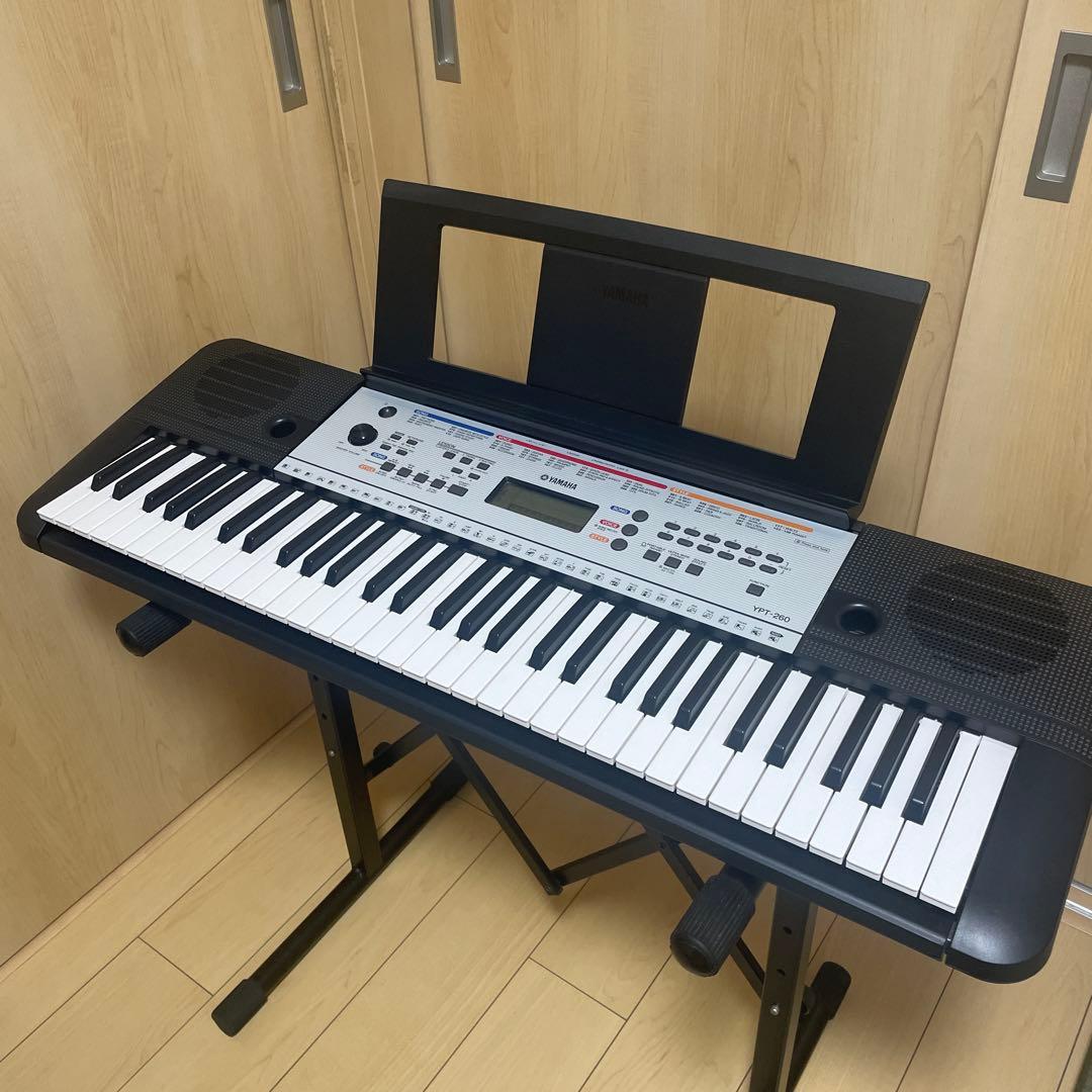 Yamaha 61鍵キーボード　ヨーロッパ　ピアノス電子ピアノ　スタンドセット