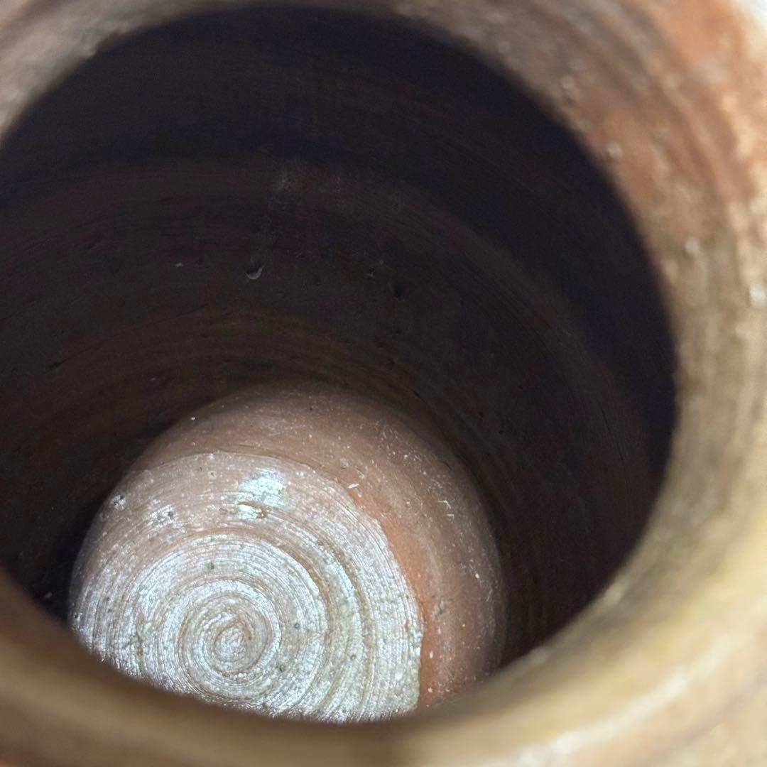 古備前 備前焼 壺 三耳壺 胴陶印